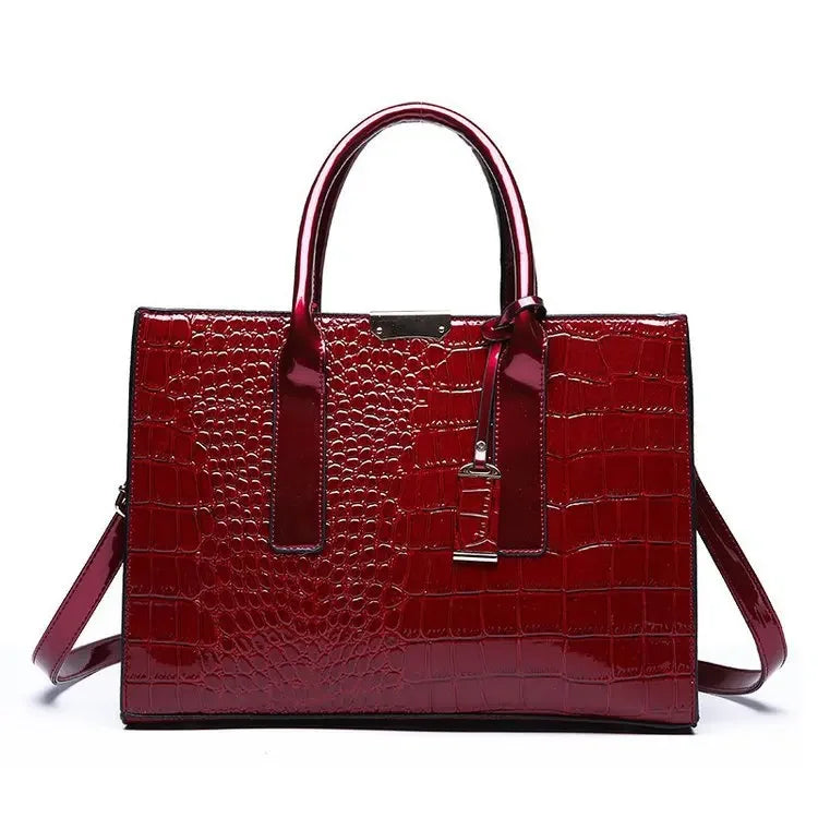 Women's Crossbody Hard PU Crocodile Leather Bag