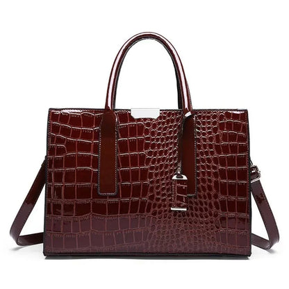 Women's Crossbody Hard PU Crocodile Leather Bag