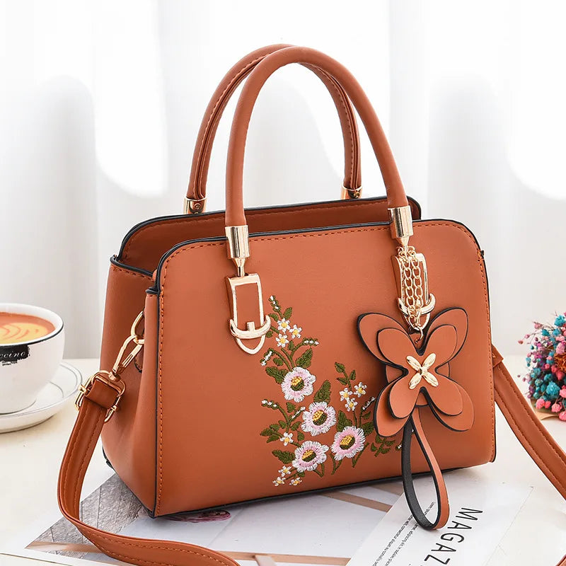 Women Embroidery Satchels Shoulder Bags