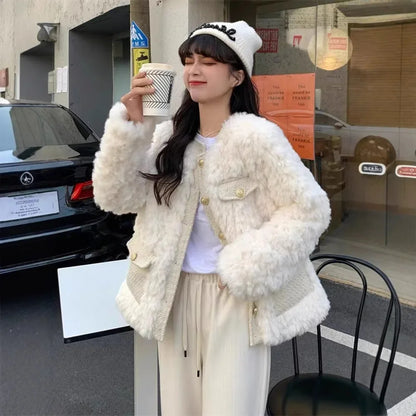 Women's Fleece Lined Thickened Outerwear Jacket