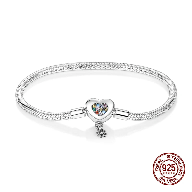 Women's HeartShape Snake Bone Bracelet