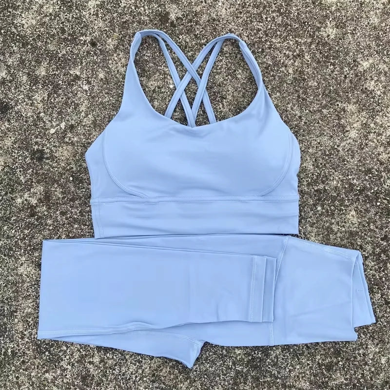 Women's High-Waist Yoga Workout Set