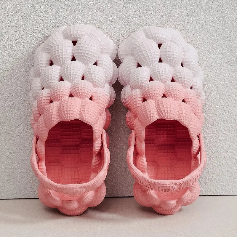 Women's Indoor Closed Toe Beach Bubble Ball Slippers