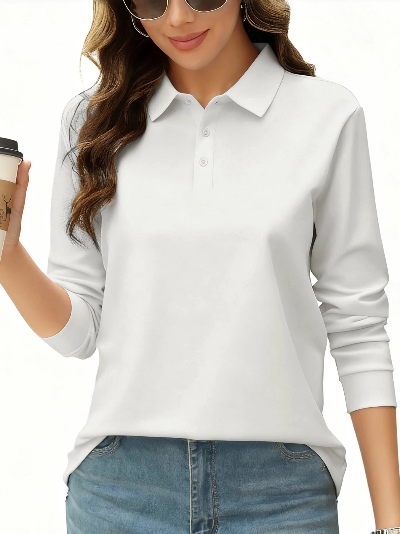 Women's Long Sleeve Polo Shirt