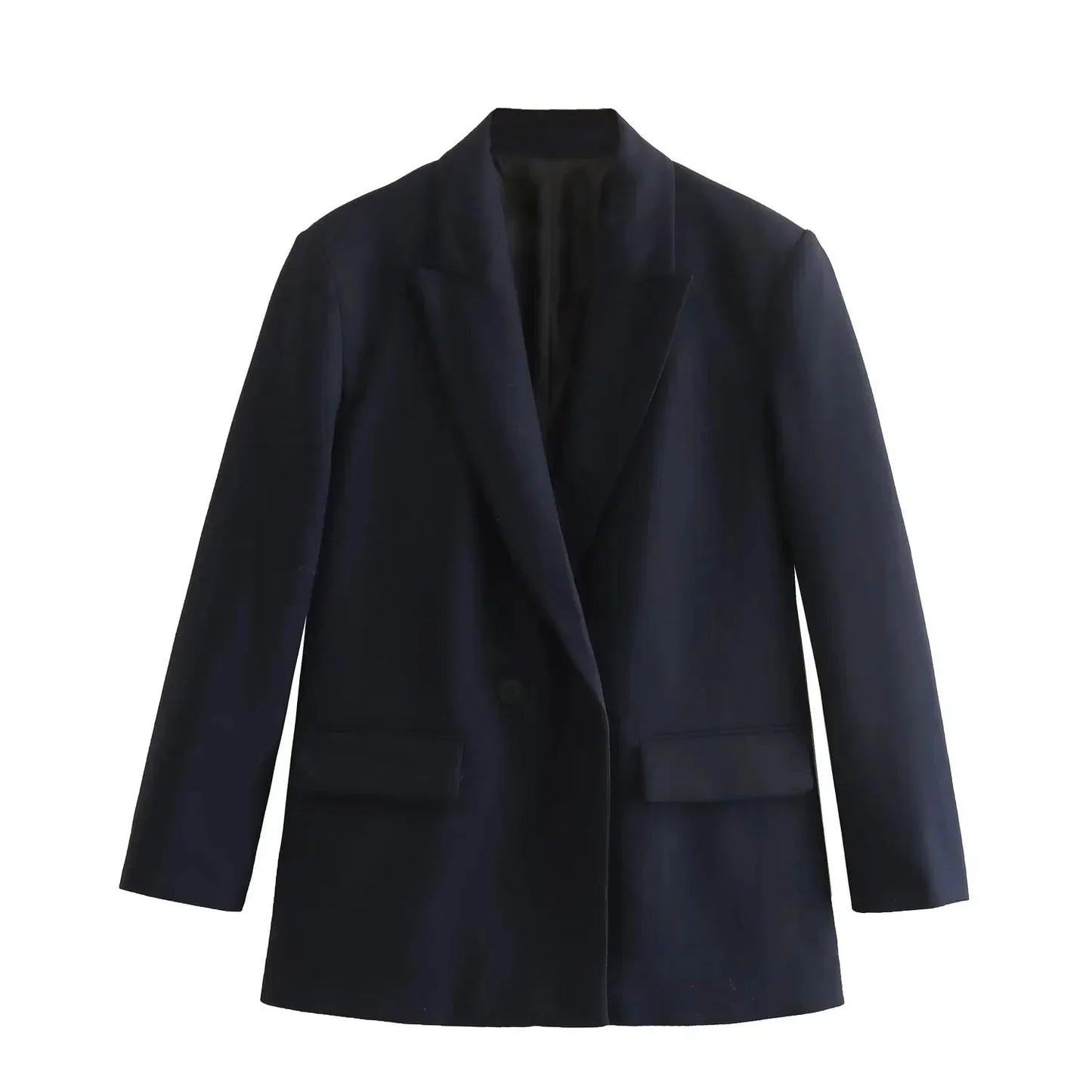 Women's Loose Long Sleeve Two Button Suit Jacket
