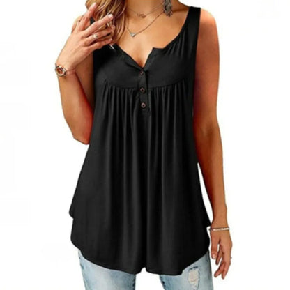 Women's Loose Sleeveless Oversized Blouse