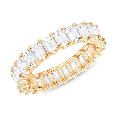 Women's Micro Paved CZ Square Rings