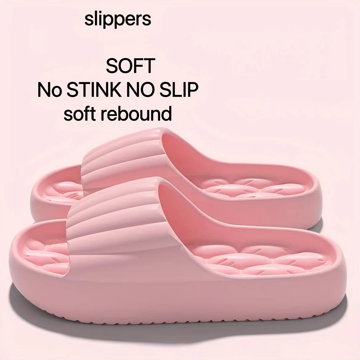 Women's Non-Slip Indoor Outdoor Round Flat Slippers