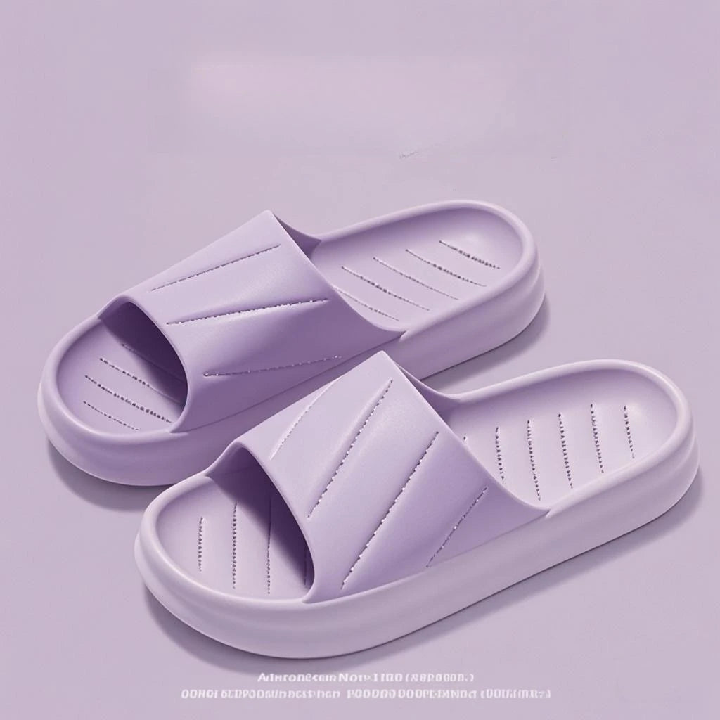 Women's Non-Slip Indoor Outdoor Round Flat Slippers