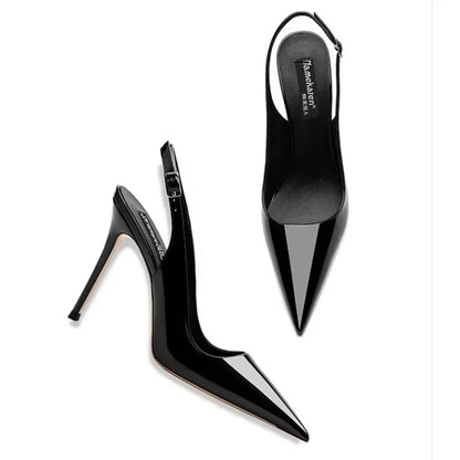 Women's Pointed Toe HighHeel Patent Leather Shoes