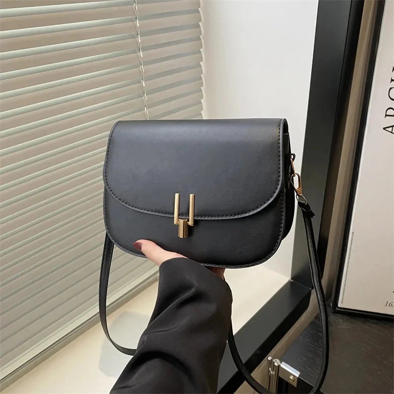 Women's Retro Stripe Single Shoulder Satchel Bag