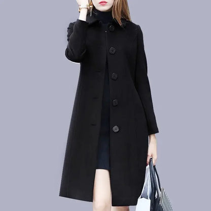 Women's Slimming Woolen Overcoat