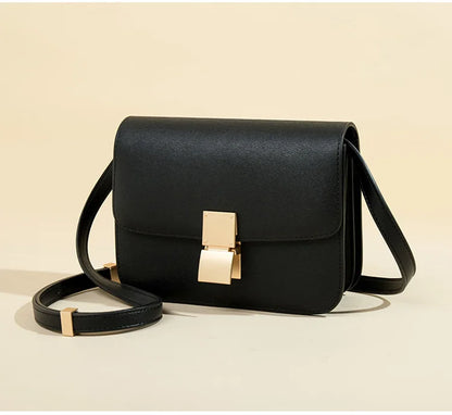 Women's Solid Color Genuine Leather Shoulder Bags