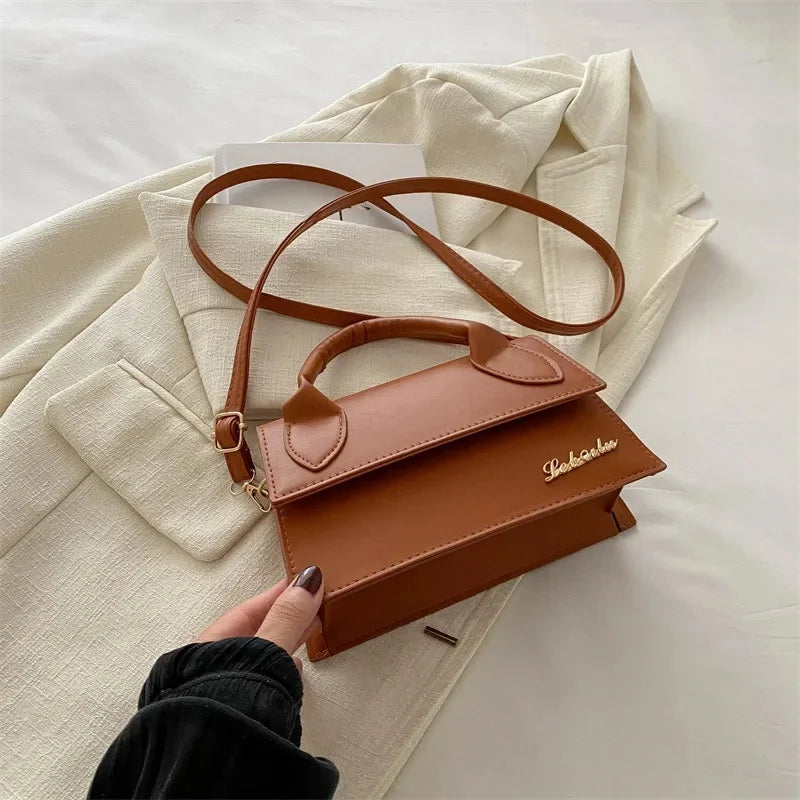 Women's Square Cross Body Leather Shoulder Bags