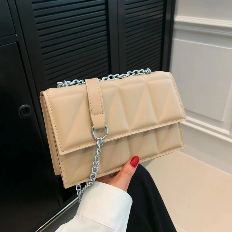 Women's Summer Square Chain Strap Crossbody Bag
