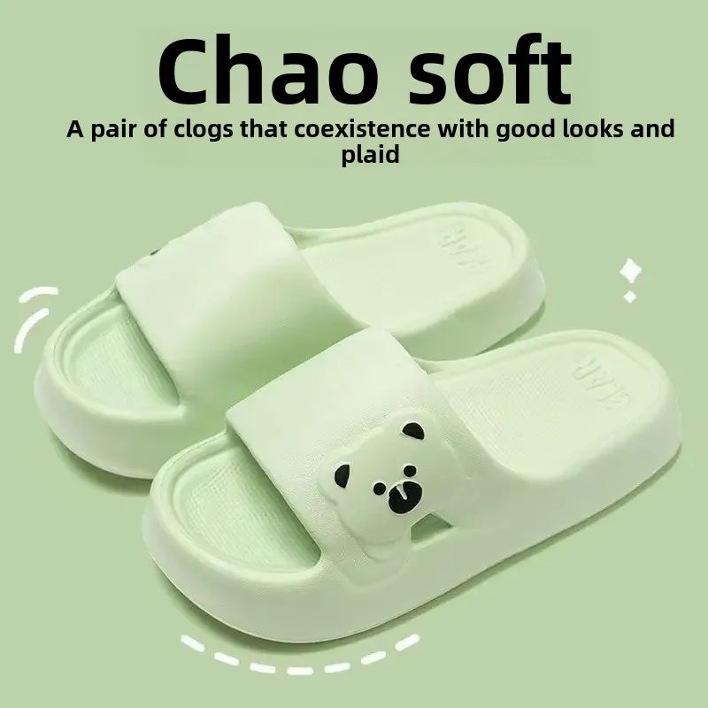 Women's Summer Thick Bottom Panda Sandals