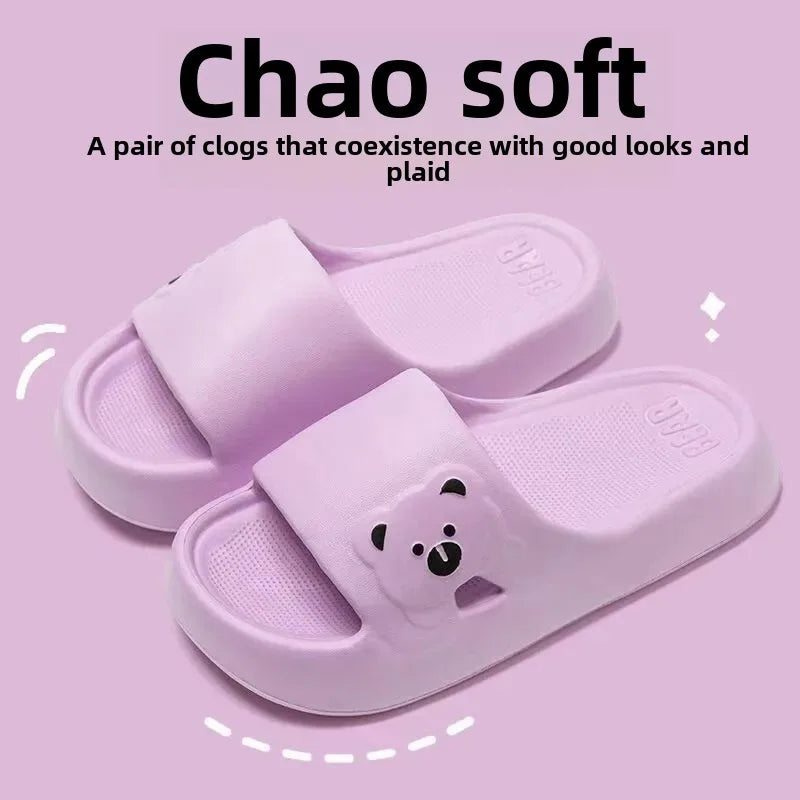 Women's Summer Thick Bottom Panda Sandals