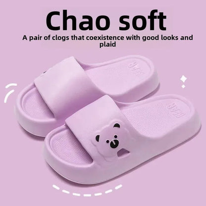 Women's Summer Thick Bottom Panda Sandals