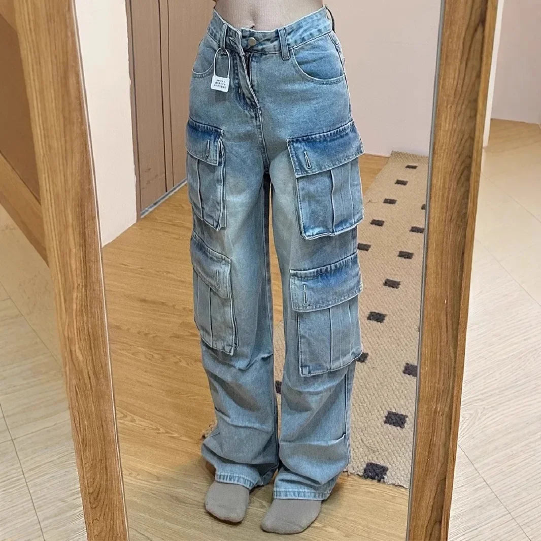 Women's Vintage Multi-Pocket Workwear Jeans