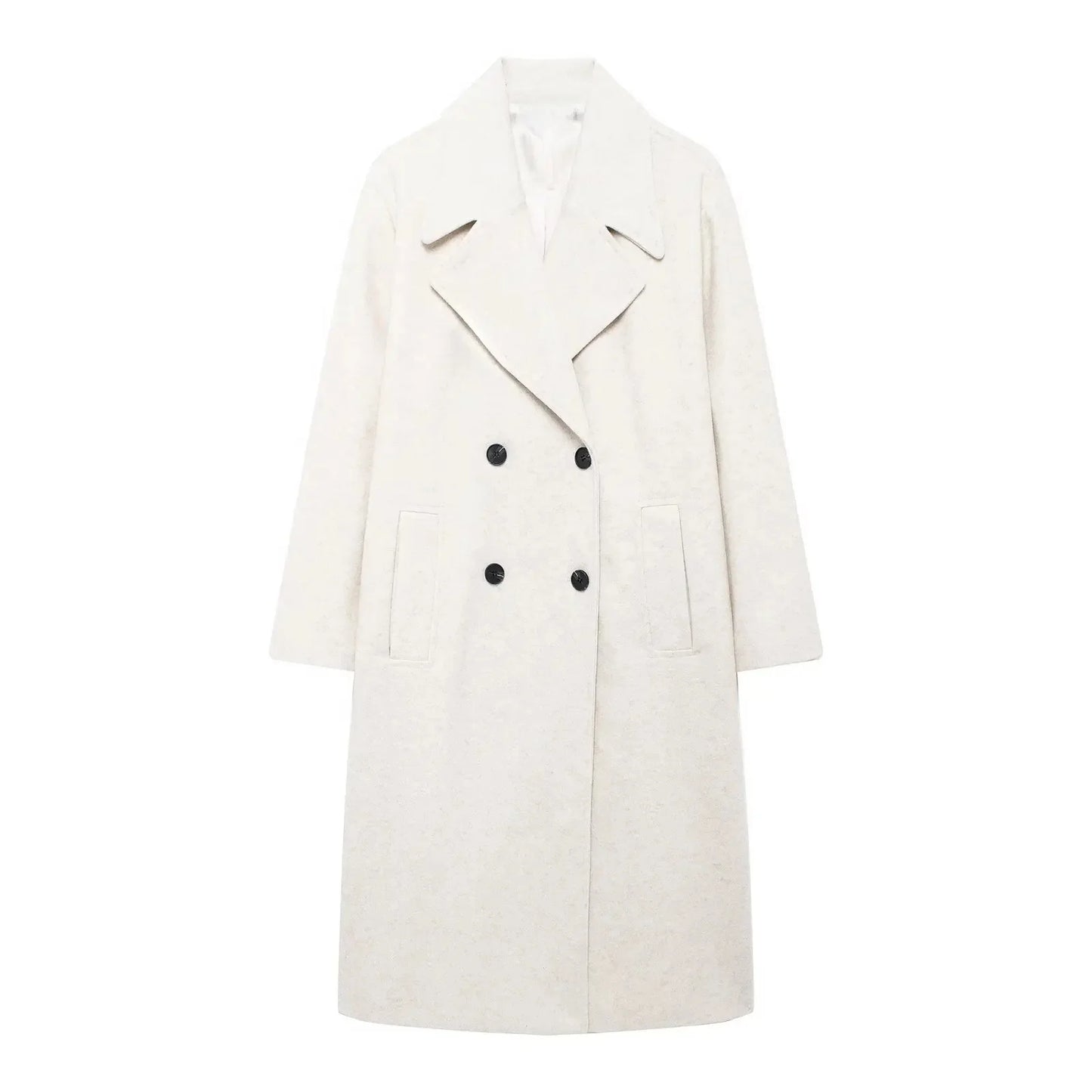 Women's Windproof Loose Long Woolen Coat