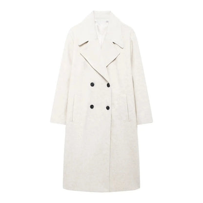 Women's Windproof Loose Long Woolen Coat