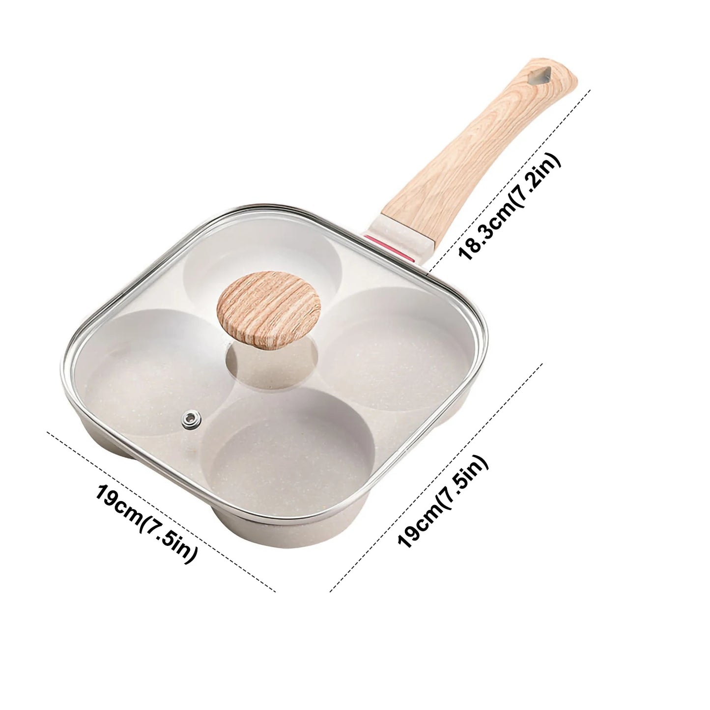 Wooden Handle Frying Pan