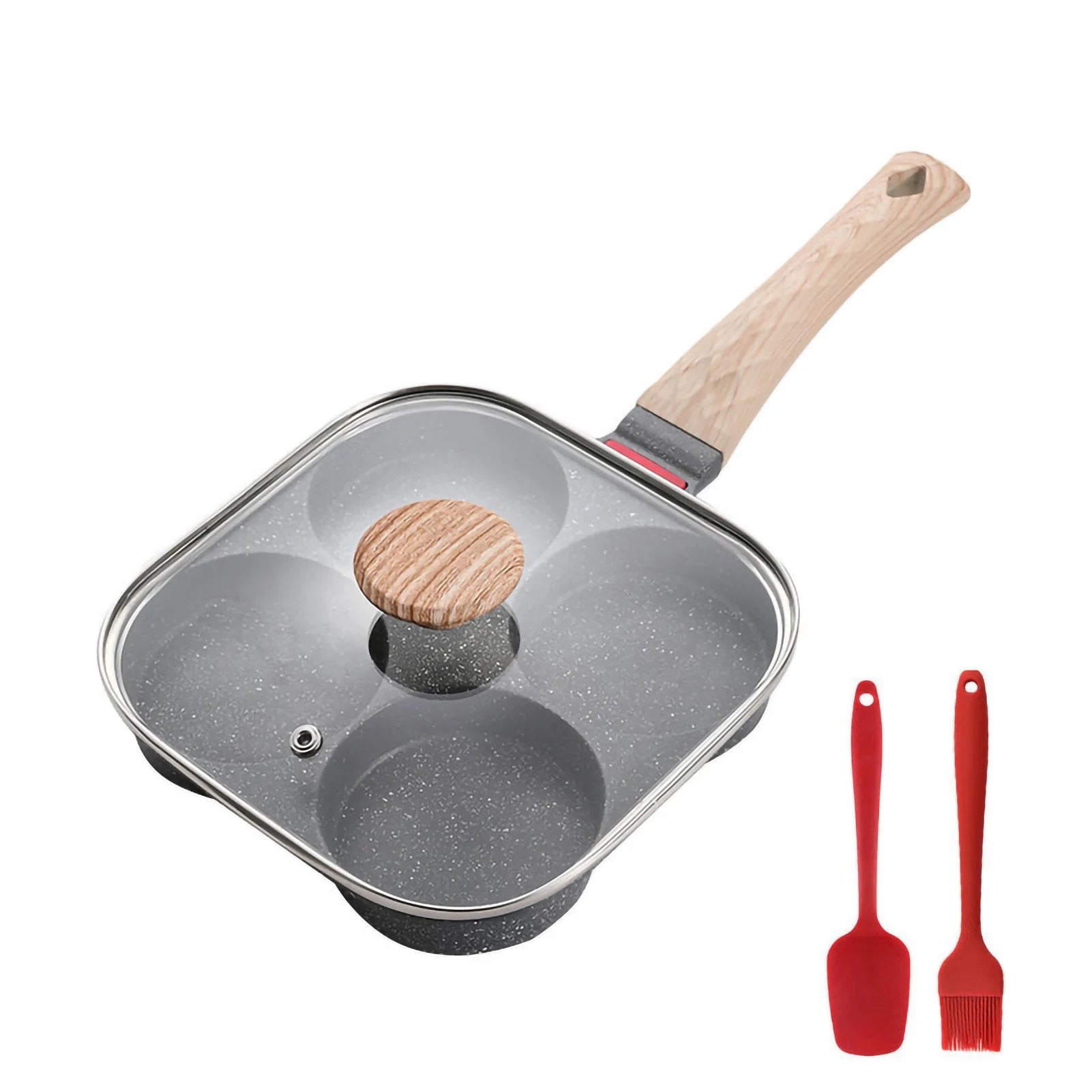 Wooden Handle Frying Pan