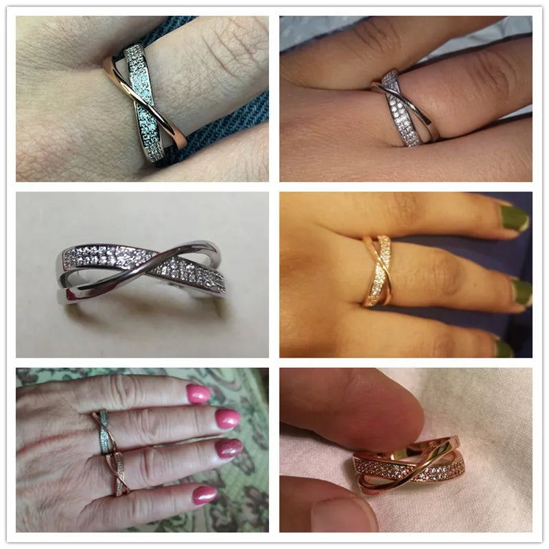 X-Shaped Women's Rings