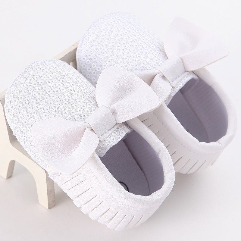 Babyschuhe für Mädchen – rutschfeste Babyschuhe mit Pu-Unterseite