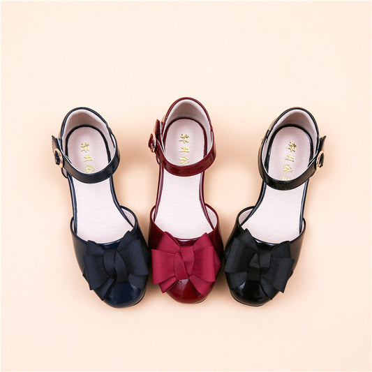 Kids'  shoes - Leather Shoes With Bow