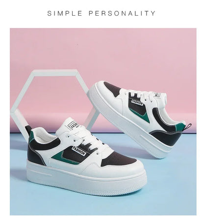 Women's Lace Up Thick Bottom Skate Shoes