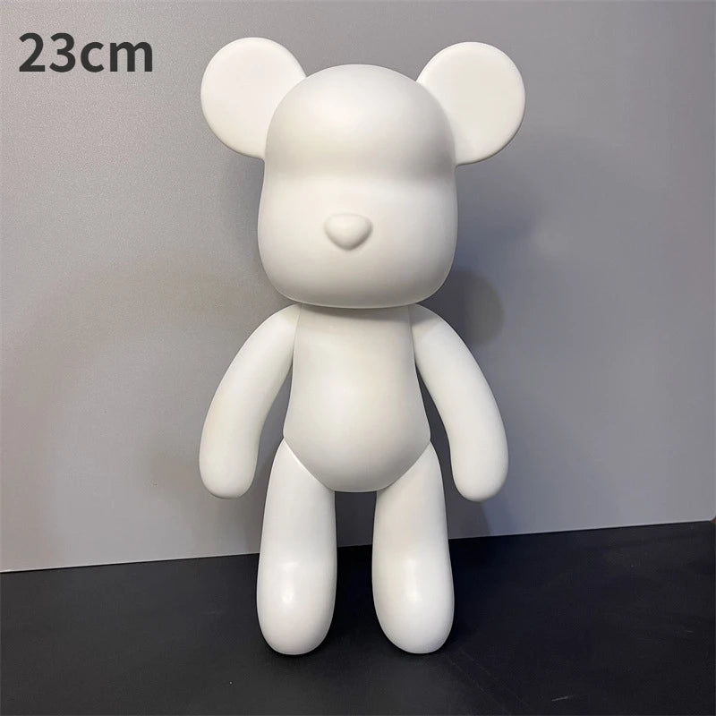 Handmade DIY Painting Bear Sculpture Figurine Toys