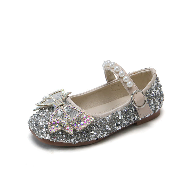 Chaussures princesse à nœud papillon pour filles