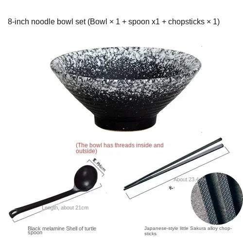 ceramic noodle bowl
