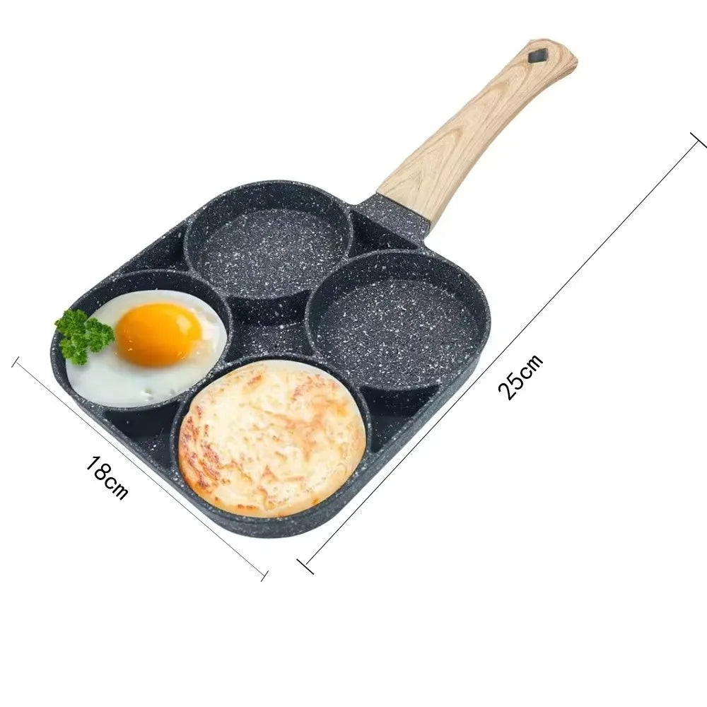 4hole Thickened Aluminum Frying Pot