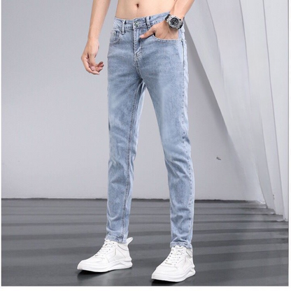 Luxuriöse koreanische Designer-Skinny-Jeans für den Sommer