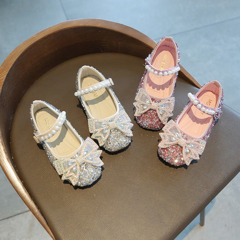 Chaussures princesse à nœud papillon pour filles