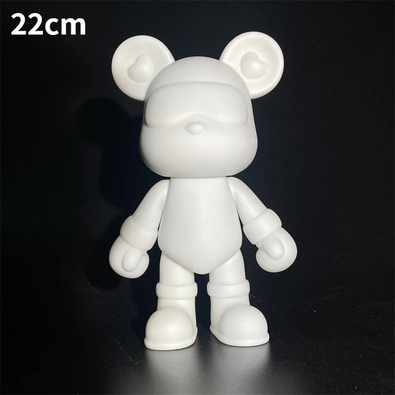 Handmade DIY Painting Bear Sculpture Figurine Toys