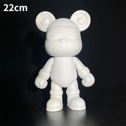 Handmade DIY Painting Bear Sculpture Figurine Toys