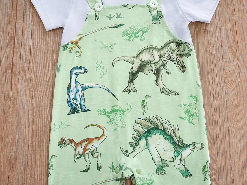 newborn animal print romper