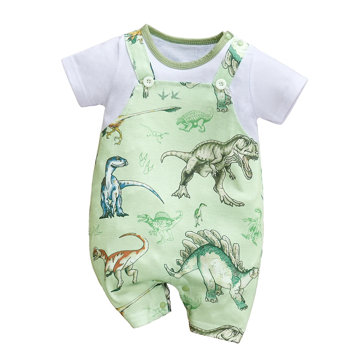 newborn animal print romper