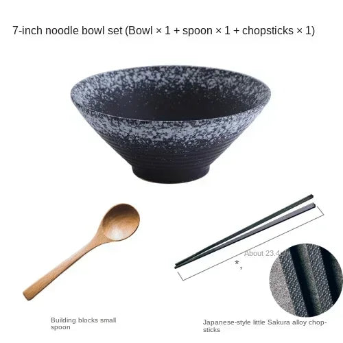 noodle bowl with chopsticks
