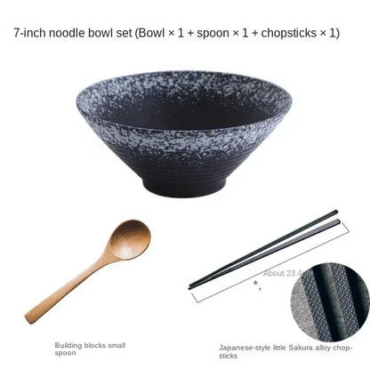 noodle bowl with chopsticks
