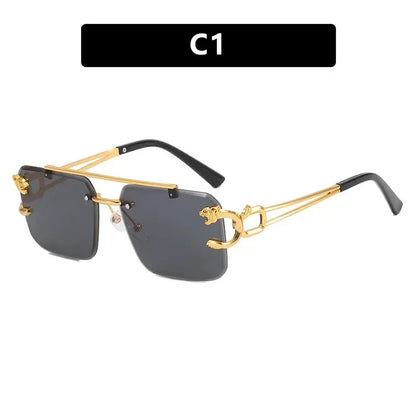 Unisex Rimless Rectangle Sunglasses