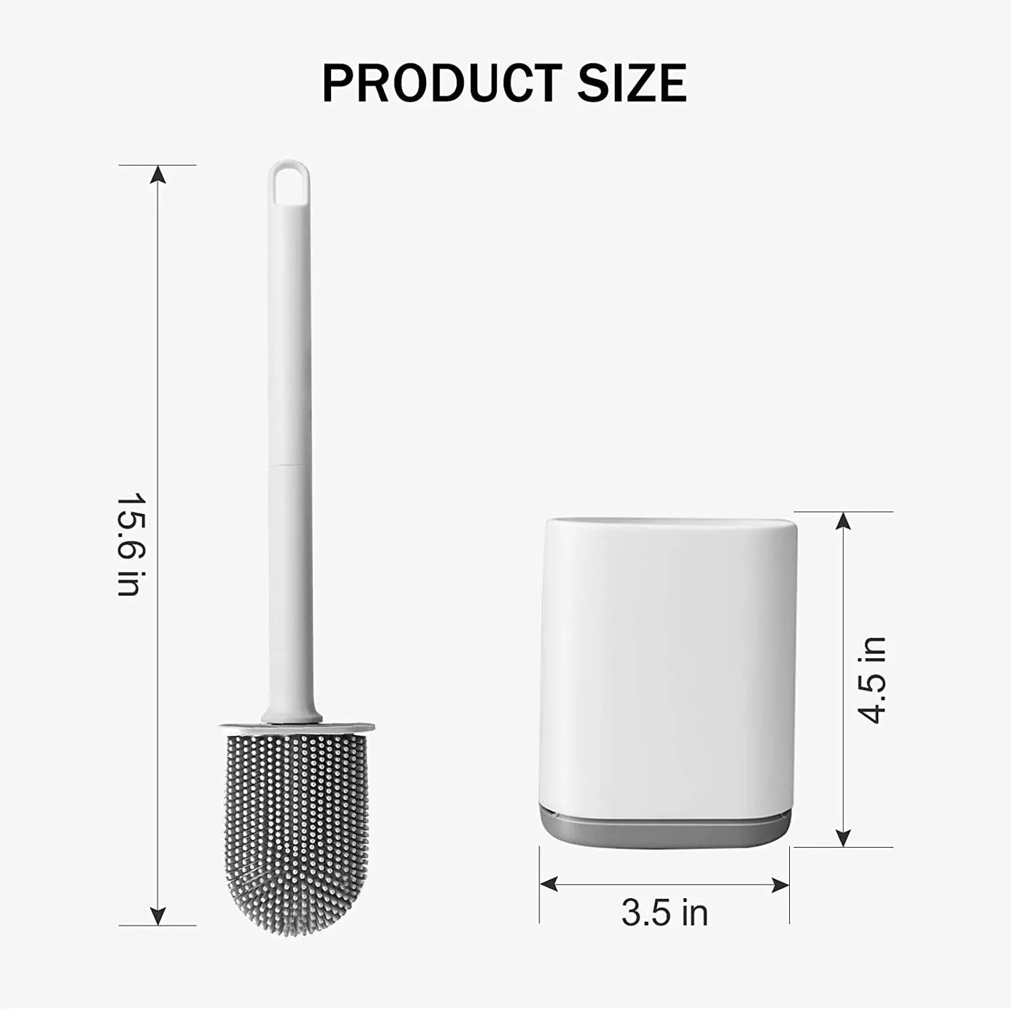 silicone toilet brush
