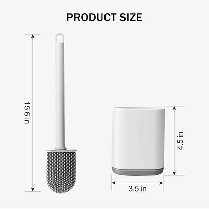 silicone toilet brush