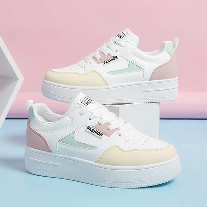 Women's Lace Up Thick Bottom Skate Shoes