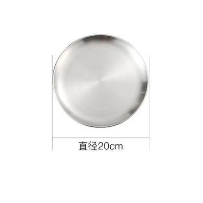 stainless steel bowls and plates
