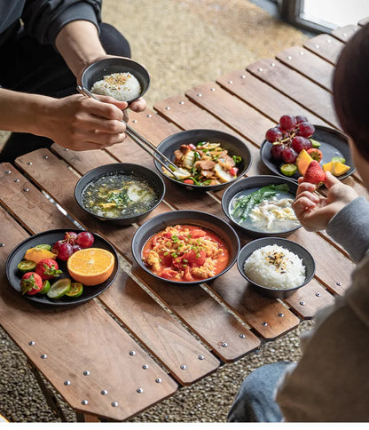 stainless steel plates and bowls