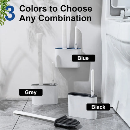 toilet brush and plunger set